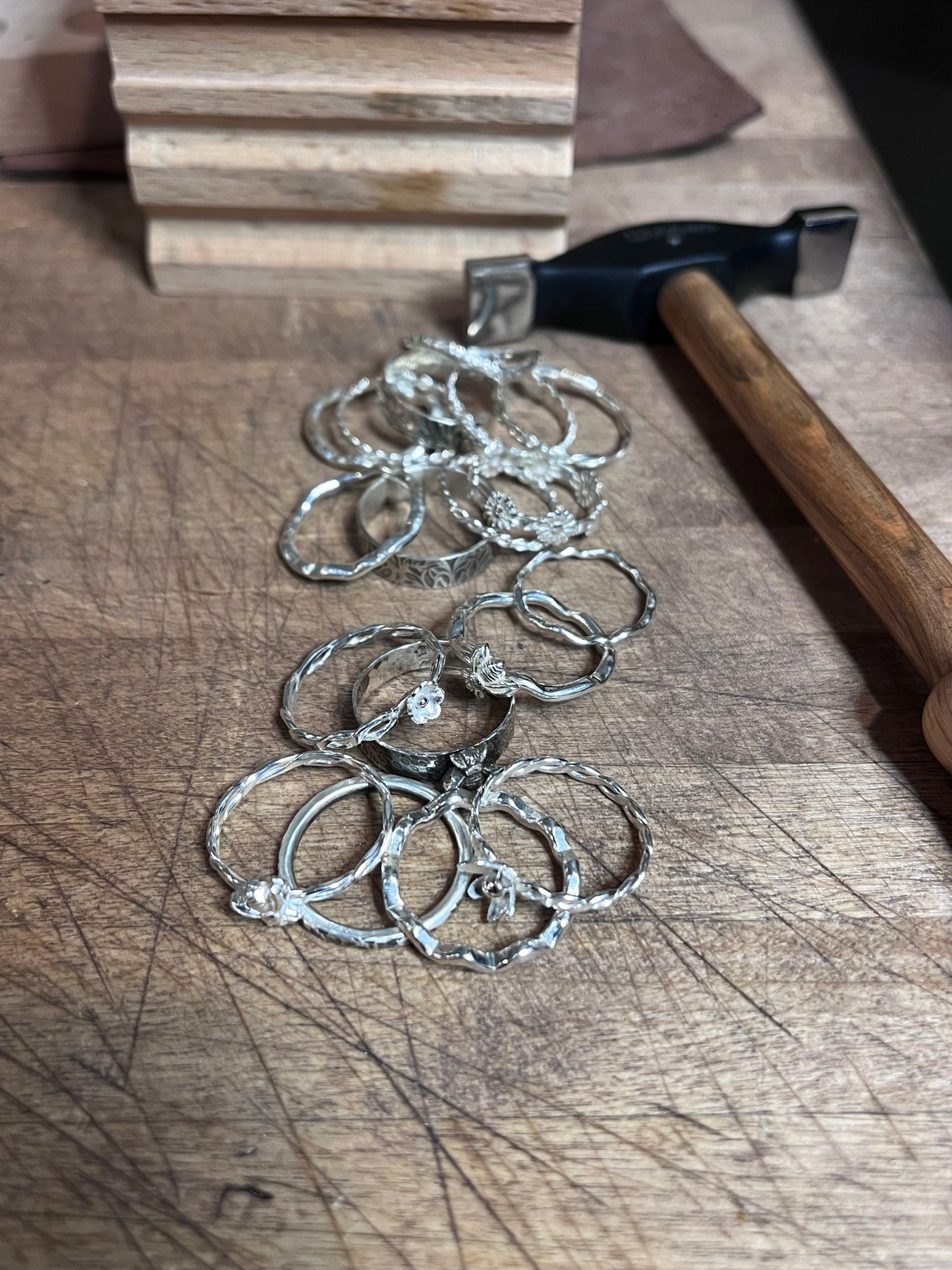 Twisted Bee Stacker Ring