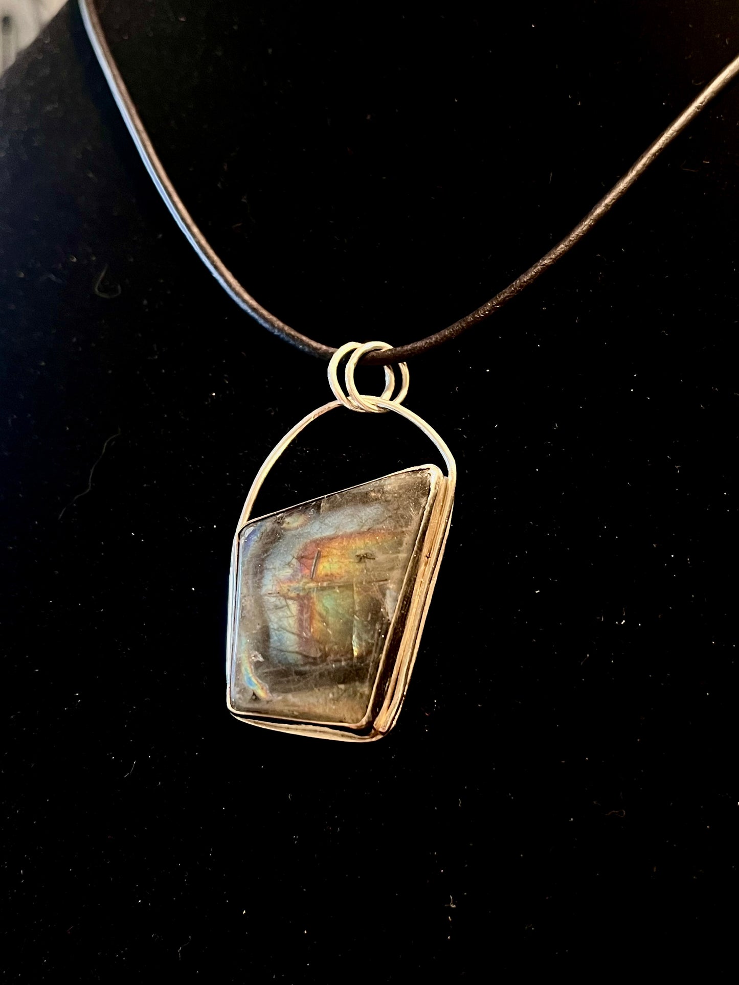 Aurora Pendant — Labradorite Sterling Silver Necklace