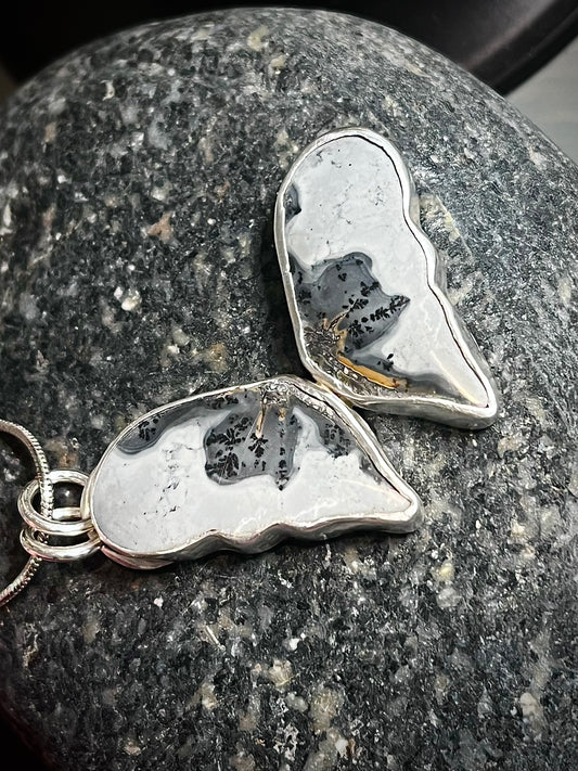 Maligano Jasper Butterfly in Sterling Silver