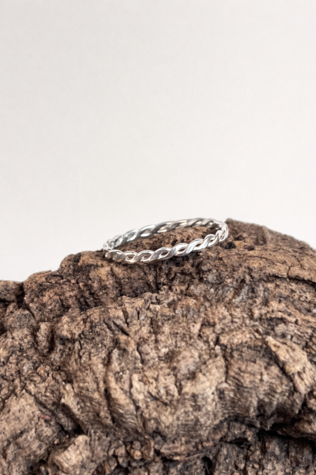 Twisted Chain Stacker Ring