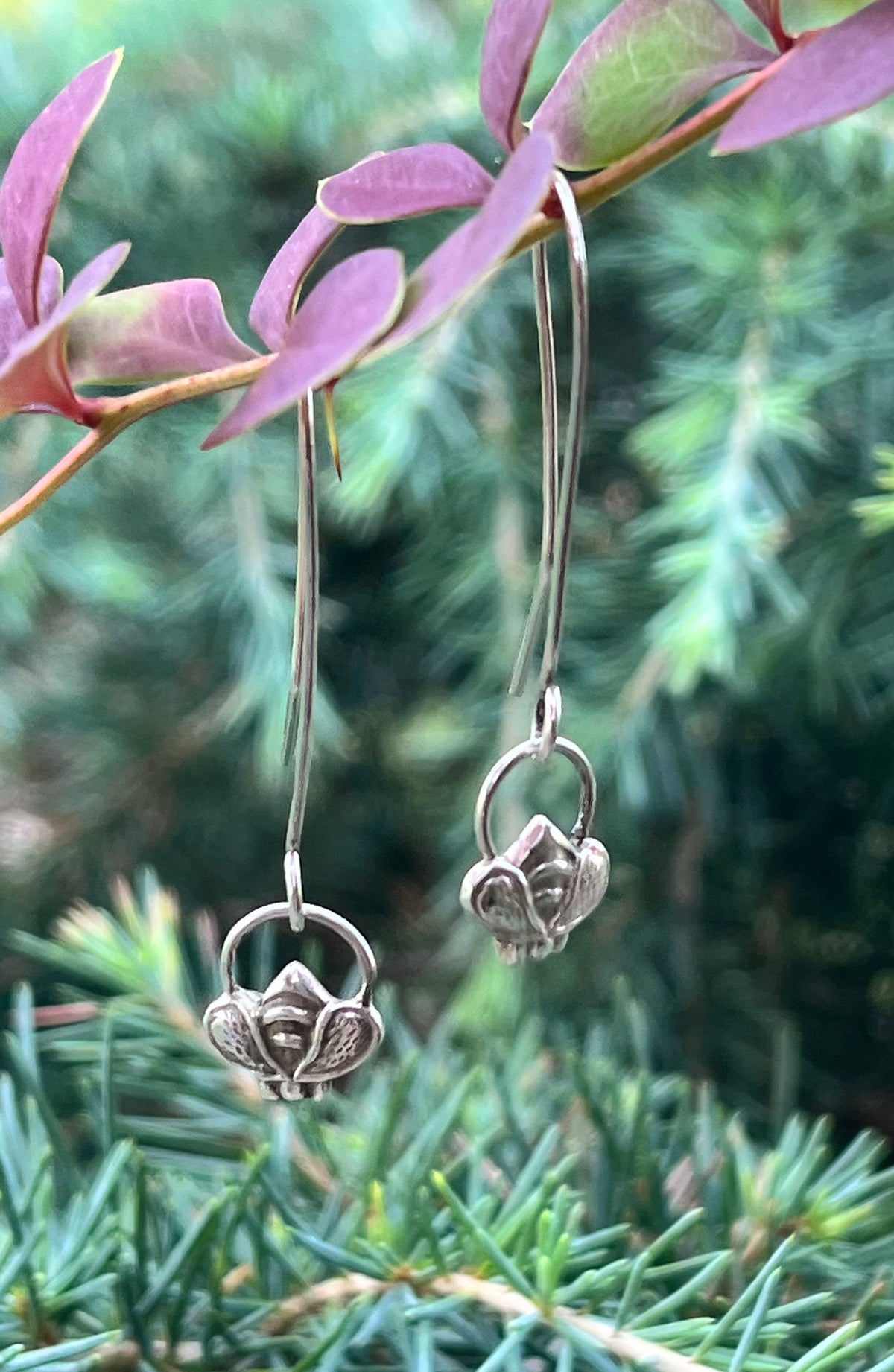 Hive Hoop Bumblebee Earrings