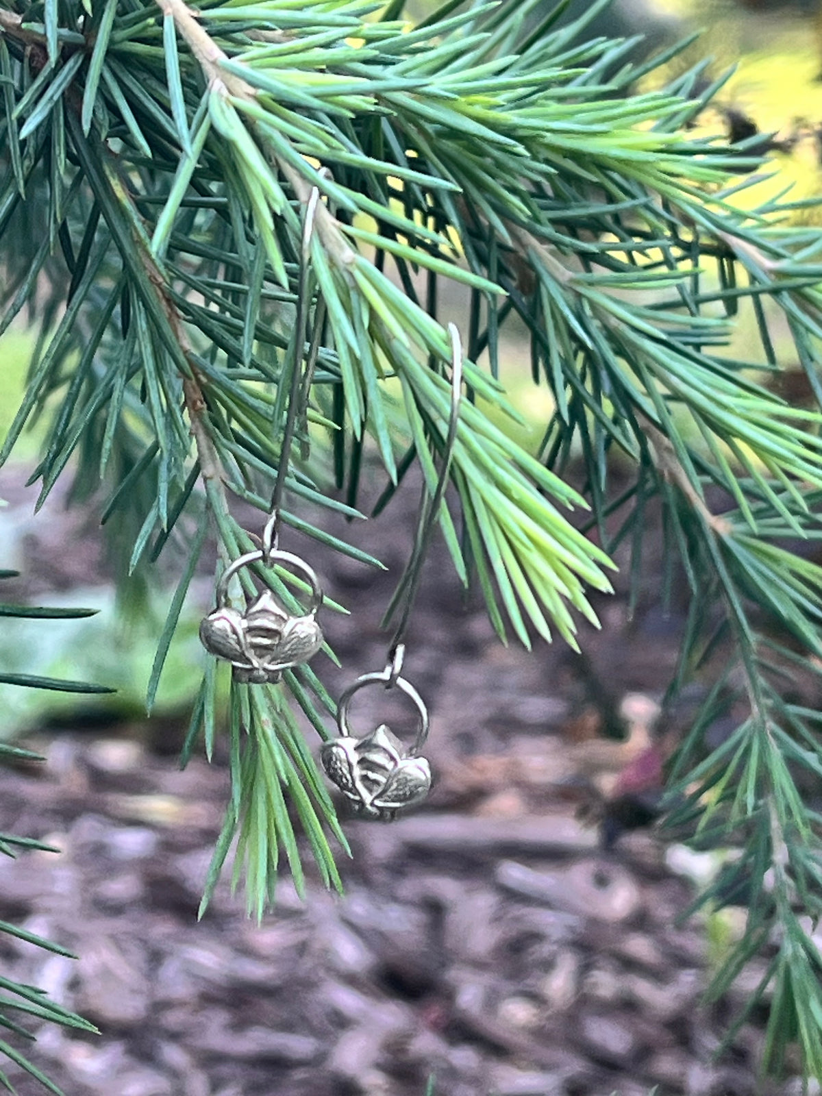 Hive Hoop Bumblebee Earrings
