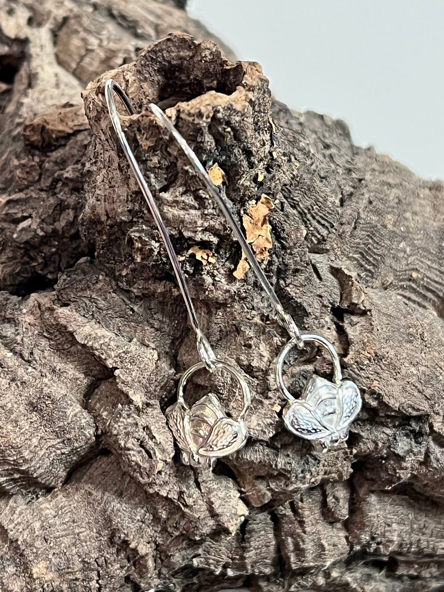 Hive Hoop Bumblebee Earrings