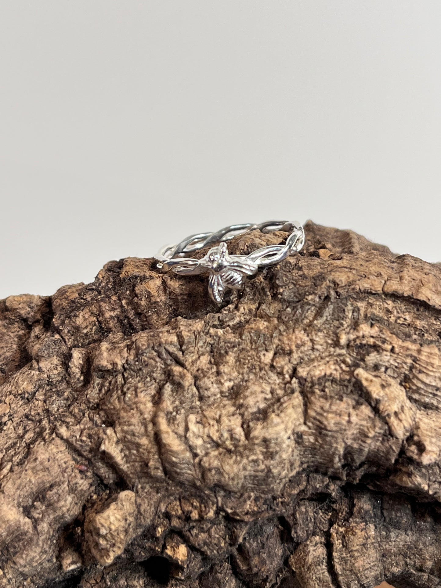 Twisted Bee Stacker Ring