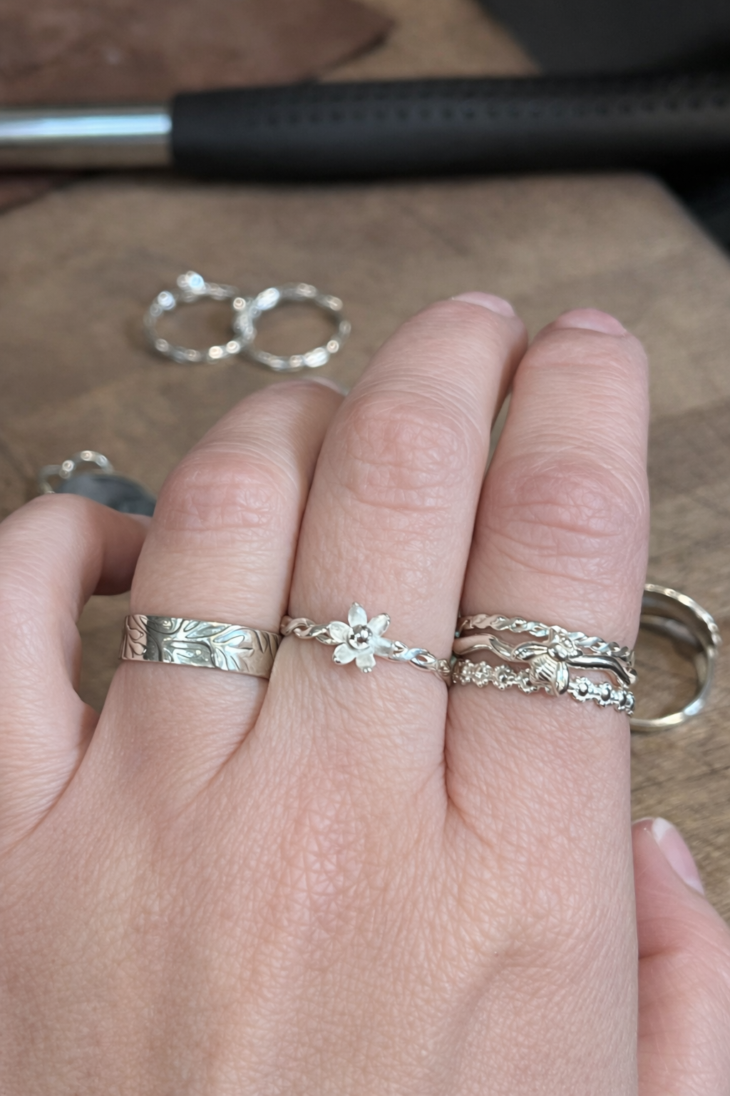 Wildflower Bloom Twisted Band Ring