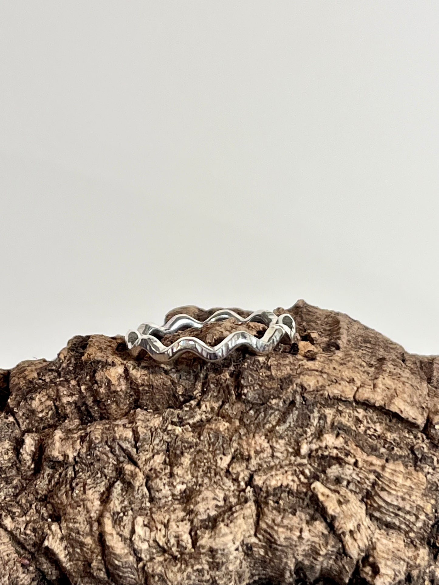 Ripple Wave Stacker Ring