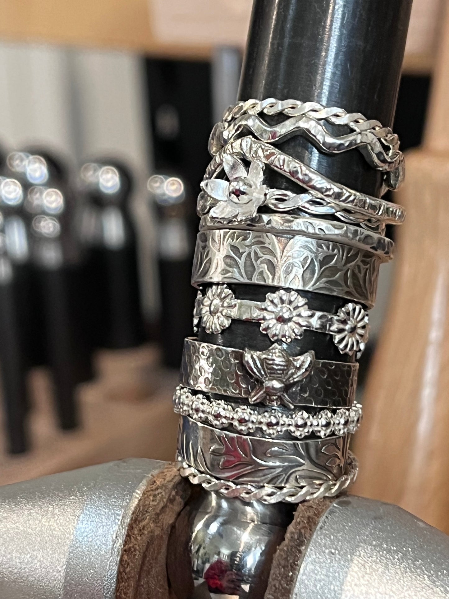 Ripple Wave Stacker Ring