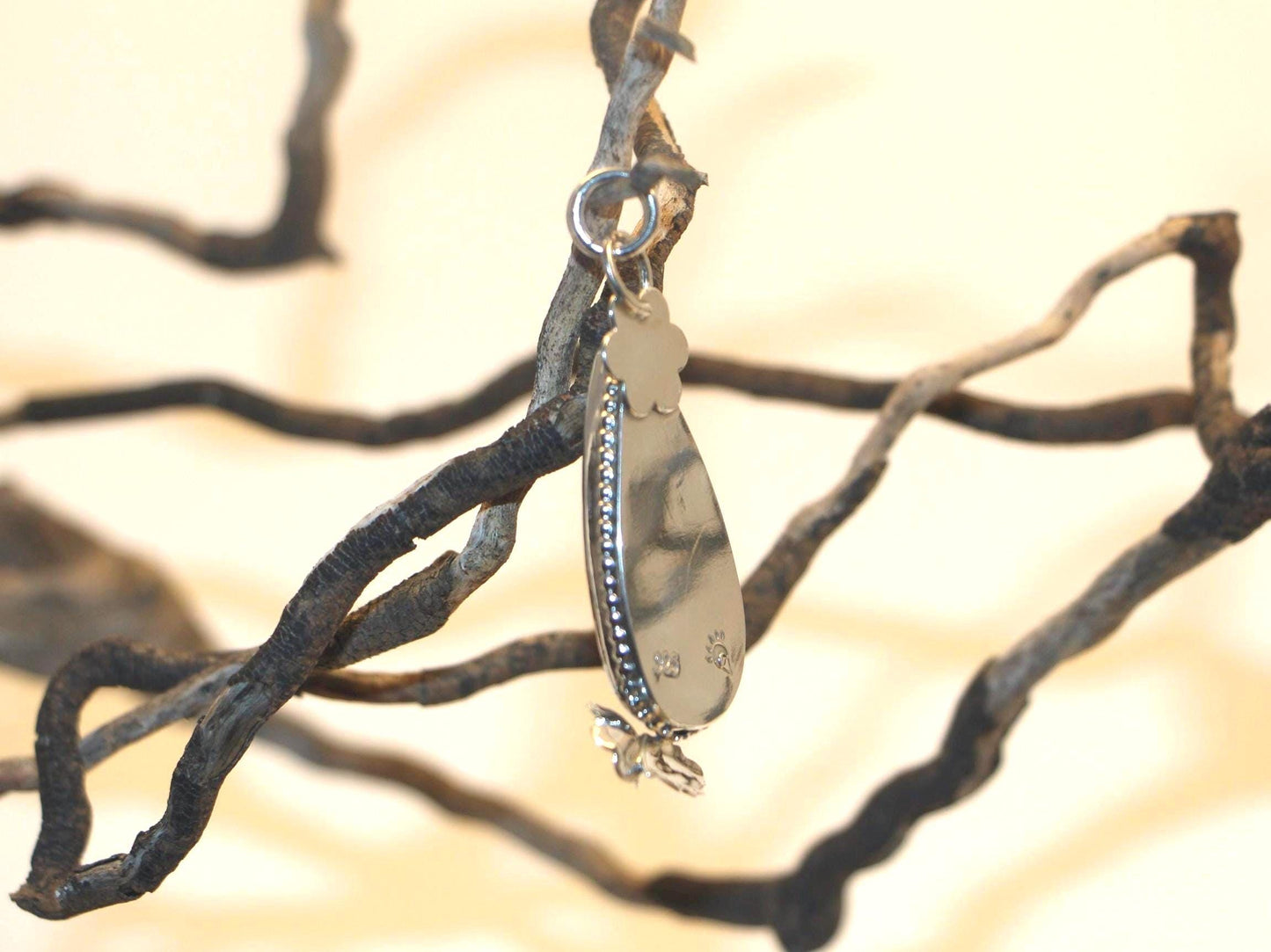 Moss Agate, Sterling Silver, Handmade Pendant (Matching Earrings and Ring Available)